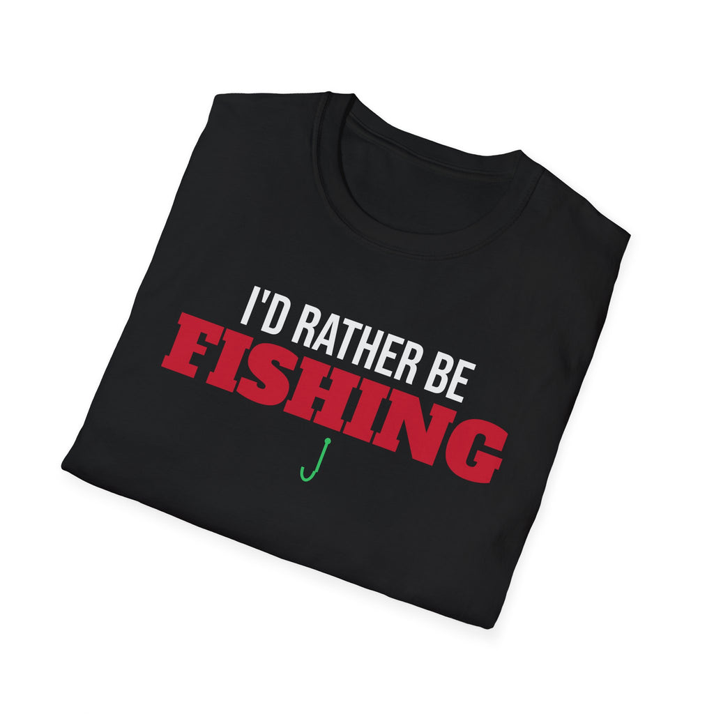 I'd Rather Be Fishing T-Shirt Fisherman Lake Life Gift Tee – Gifted Porch