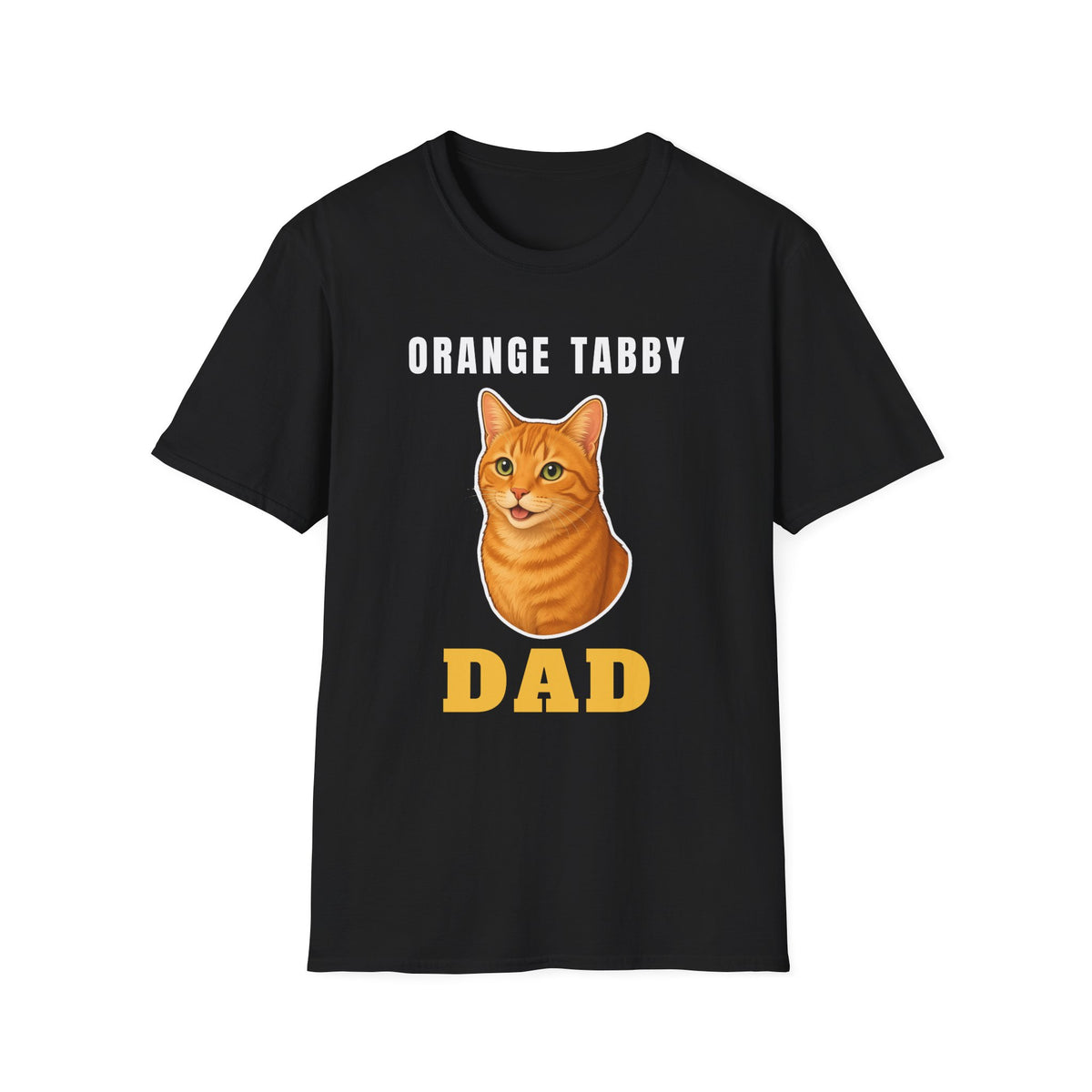 Orange Tabby Cat Dad Shirt