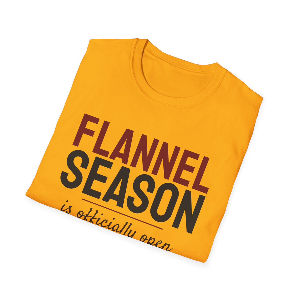 Flannel Season Is Open Fall T-Shirt – Gifted Porch, view 15
