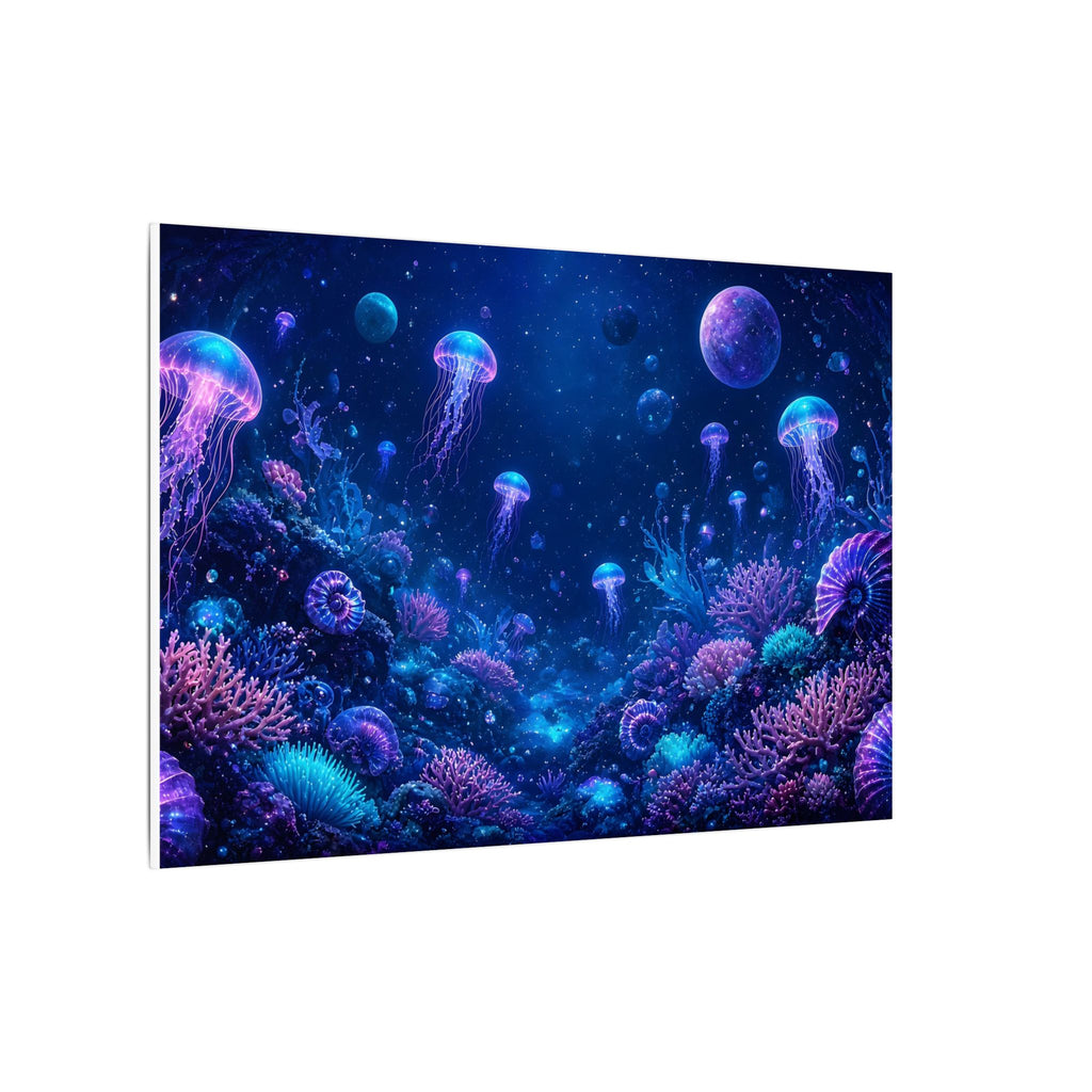 Cosmic Ocean Abstract Canvas Wall Art – unique art gift, photo 10