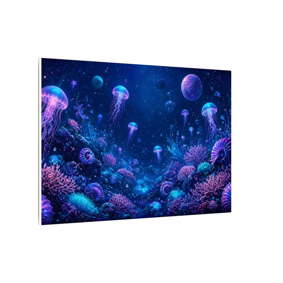 Cosmic Ocean Abstract Canvas Wall Art – unique art gift, photo 10