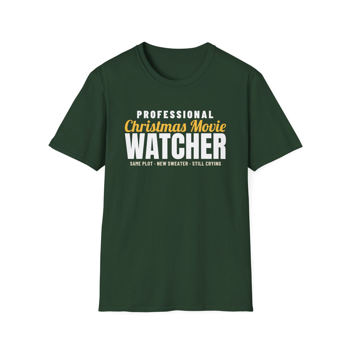 Professional Christmas Movie Watcher Holiday Movie T-Shirt – Gifted Porch, view 3