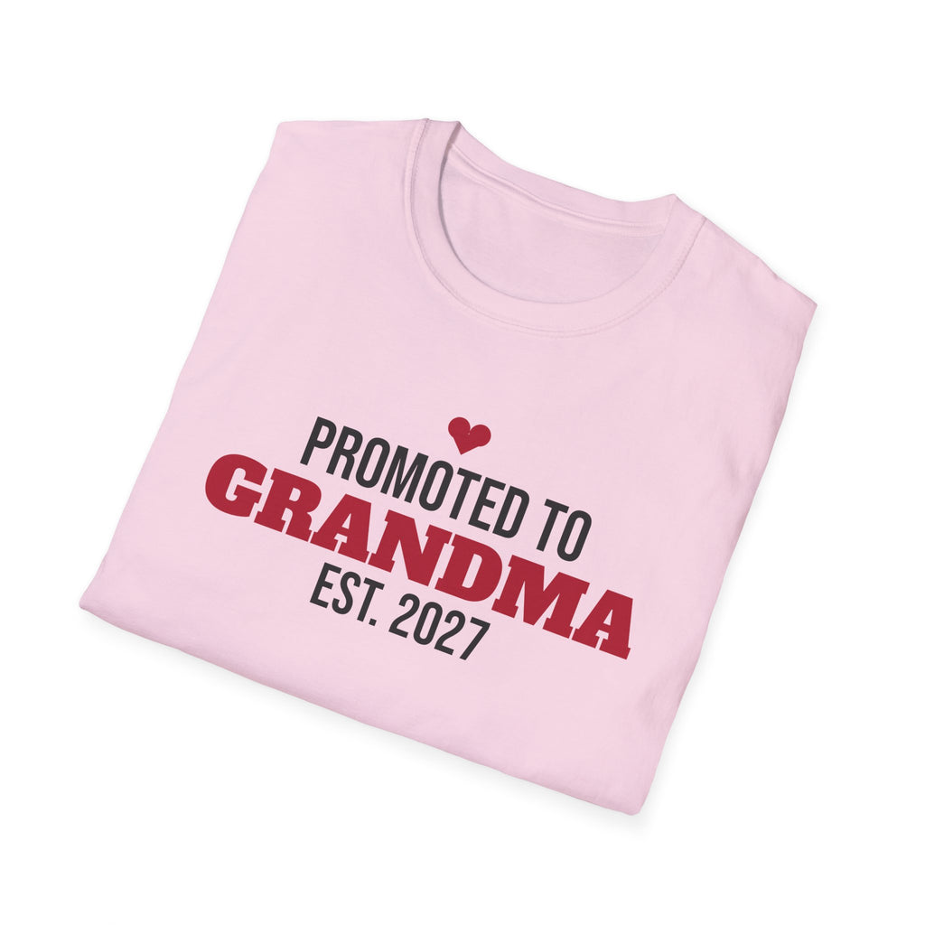 Promoted To Grandma Est 2027 T-Shirt Pregnancy Announcement New Grandma Tee – Gifted Porch