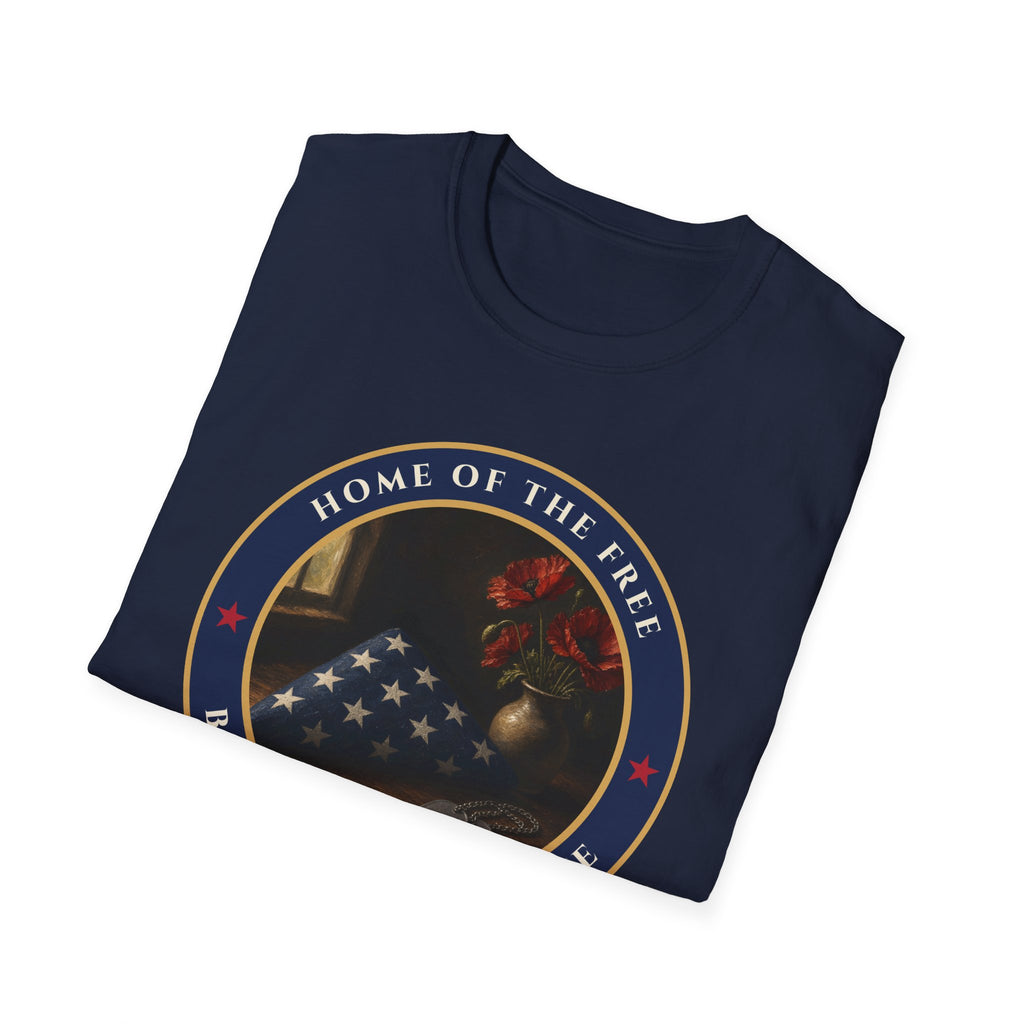 Home of the Free Because of the Brave Tee – memorial keepsake gift, photo 12