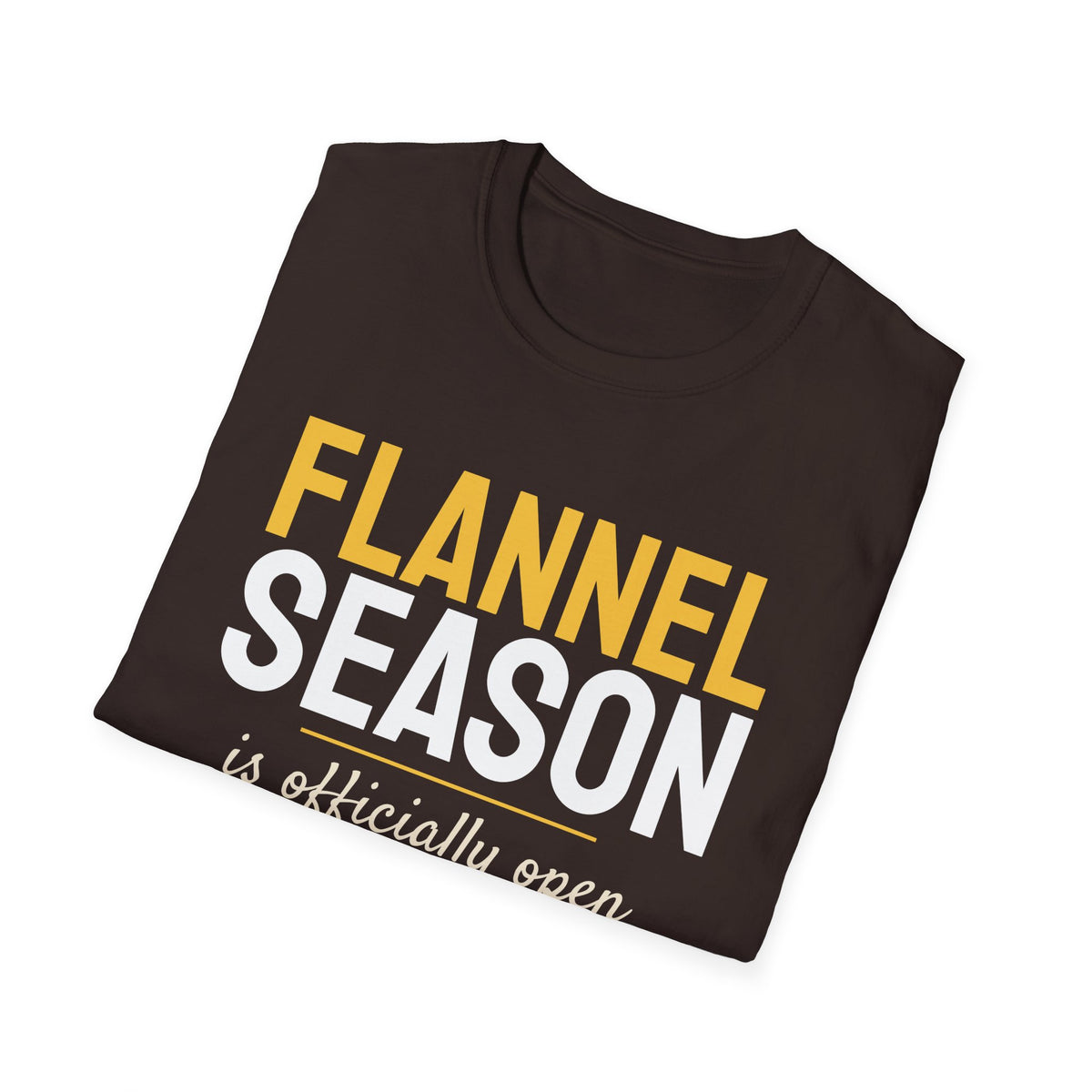 Flannel Season Is Open Fall T-Shirt – Gifted Porch, view 24