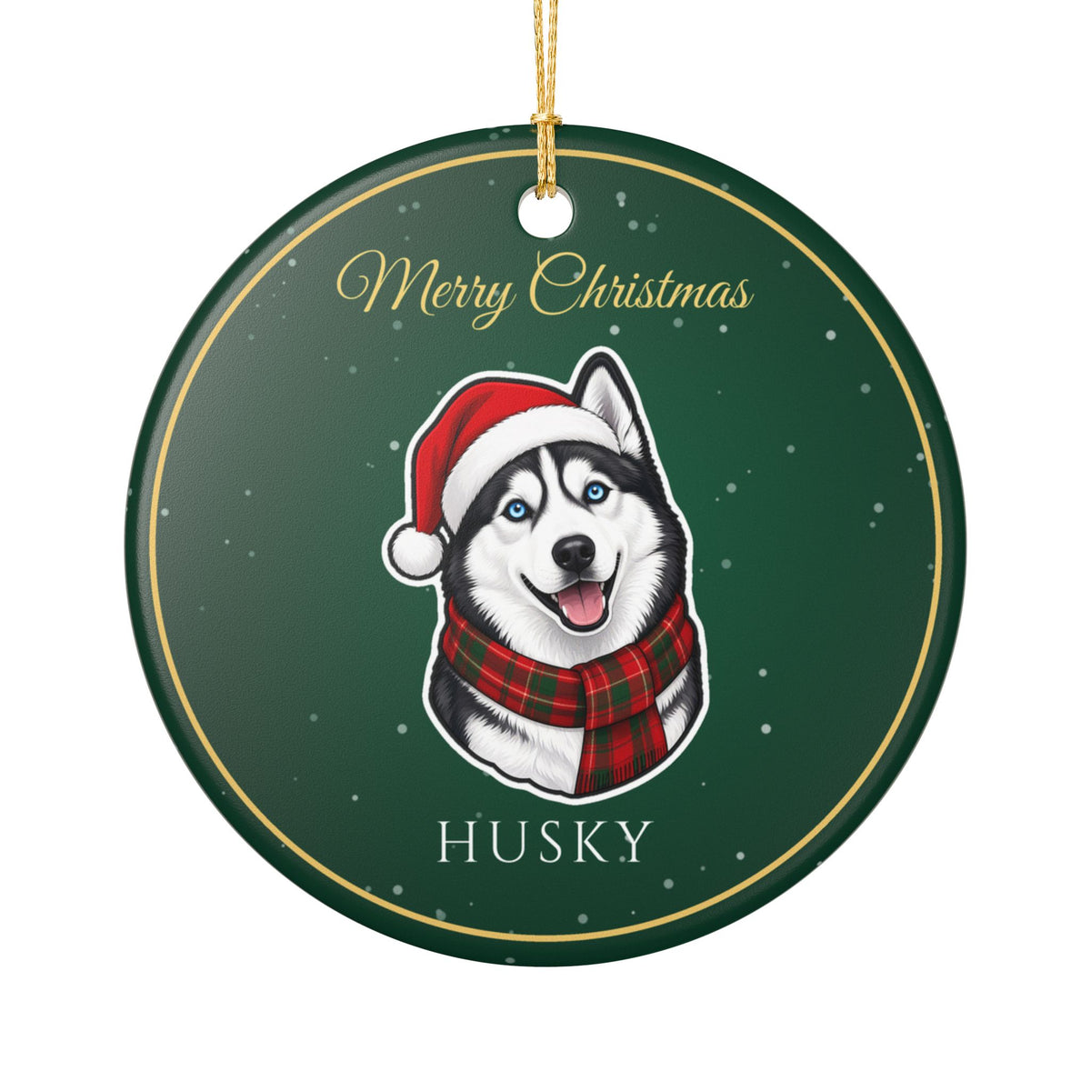 Husky Dog Christmas Ornament – Gifted Porch, view 1