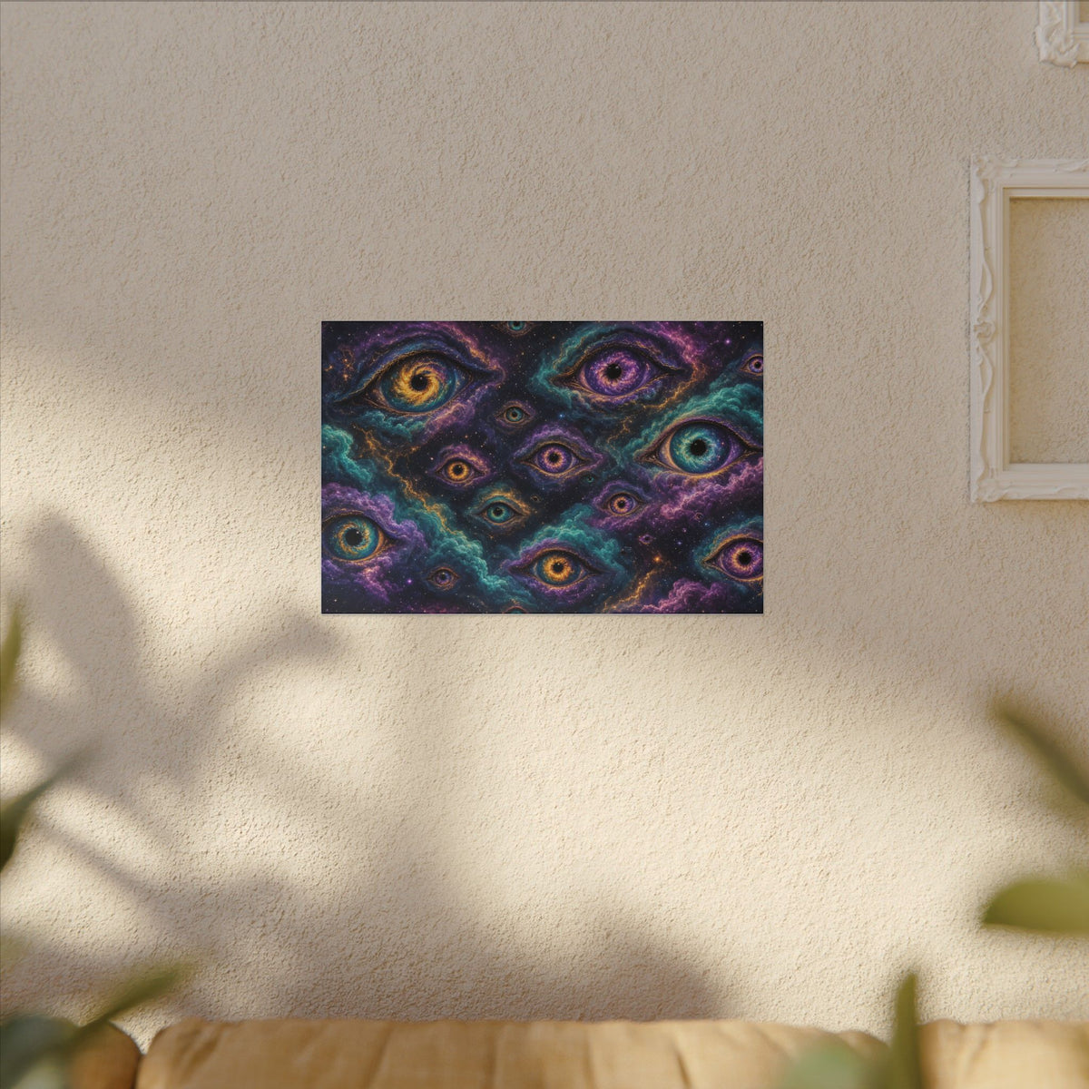 Cosmic Eyes Abstract Canvas Wall Art – unique art gift, photo 5