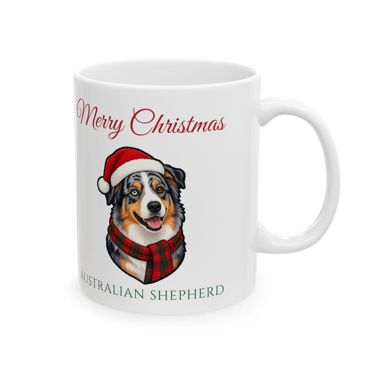 Australian Shepherd Dog Christmas Mug – Gifted Porch, view 5