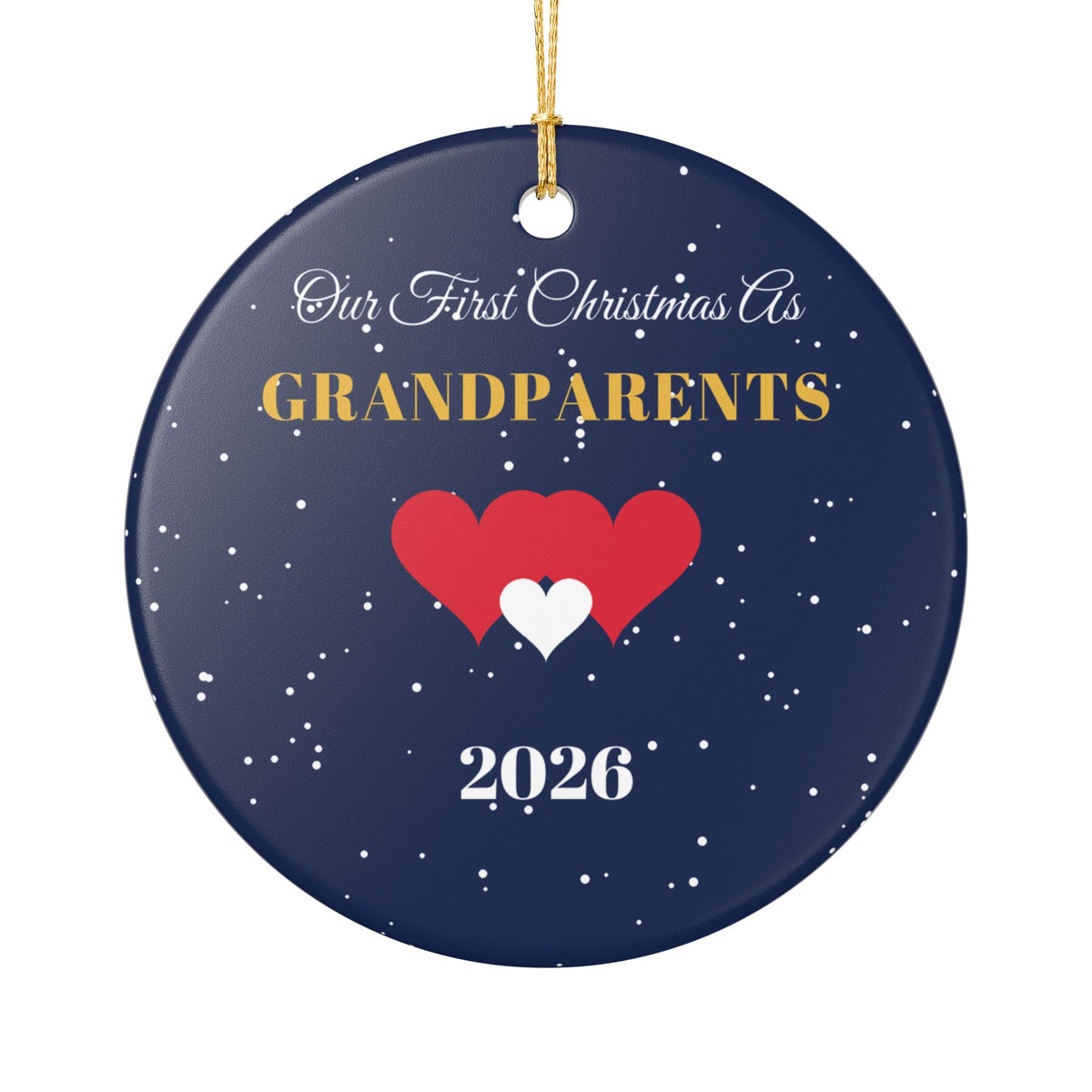 Our First Christmas As Grandparents 2026 Ornament – Gifted Porch, view 1