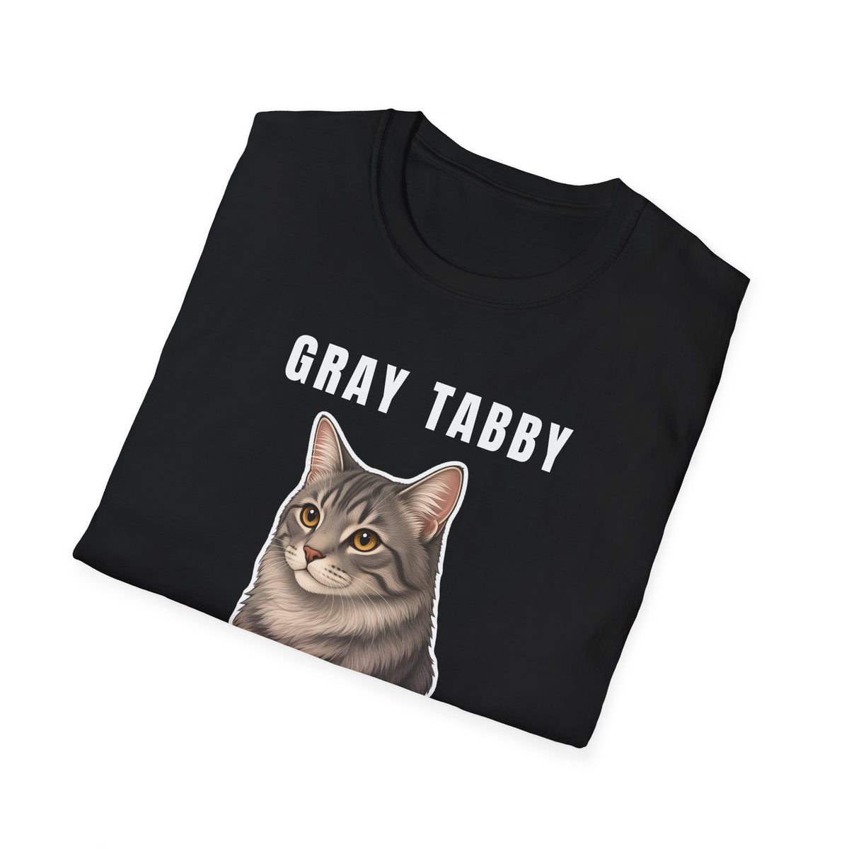 Gray Tabby Cat Dad Shirt