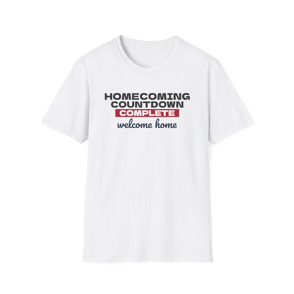 Homecoming Countdown Complete Military Welcome Home T-Shirt – Gifted Porch, view 1