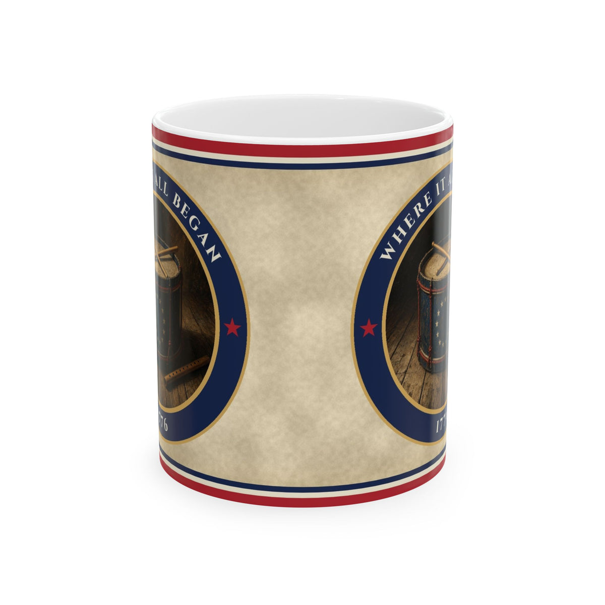1776 Revolutionary Drum Mug