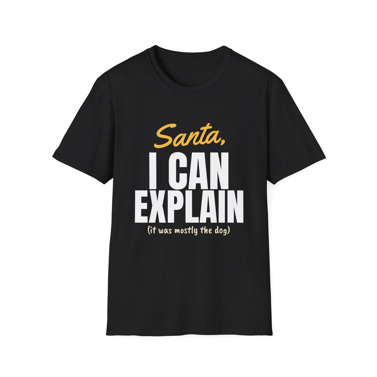 Santa I Can Explain Funny Christmas T-Shirt – Gifted Porch, view 2