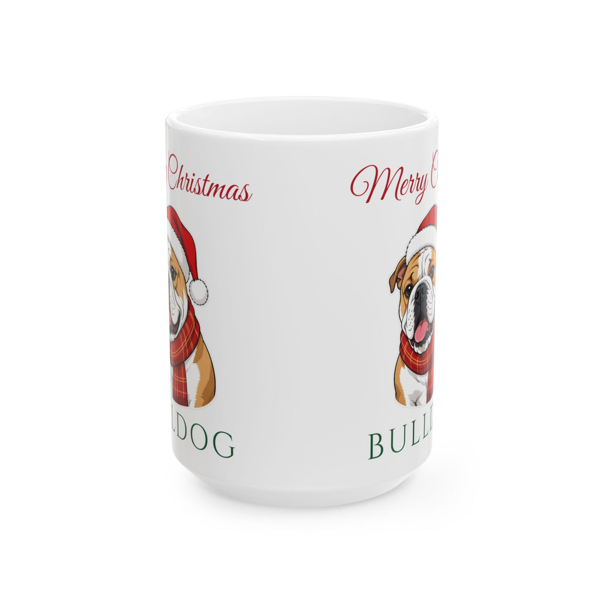 English Bulldog Dog Christmas Mug