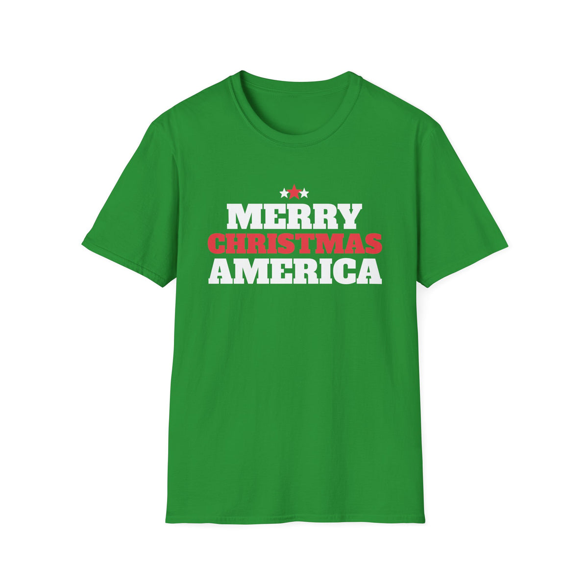 Merry Christmas America Patriotic Christmas T-Shirt USA Holiday Gift Tee – Gifted Porch