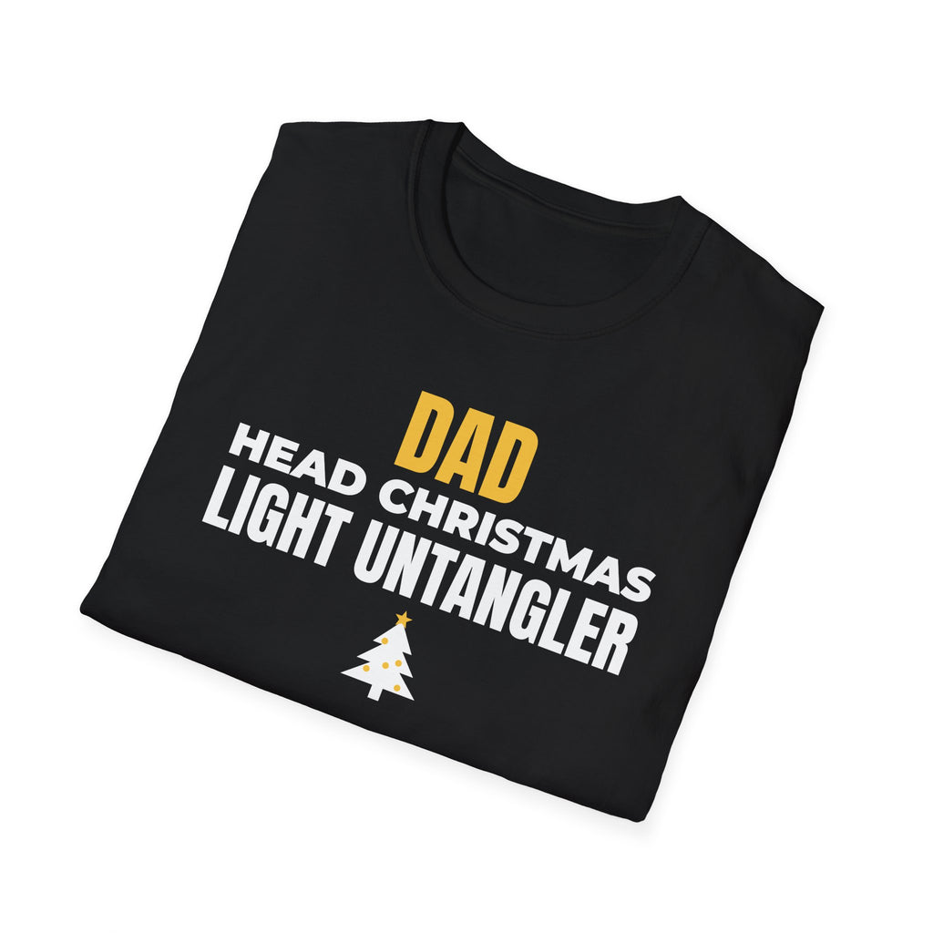 Dad Head Christmas Light Untangler Funny Christmas T-Shirt Gift For Dad Tee – Gifted Porch