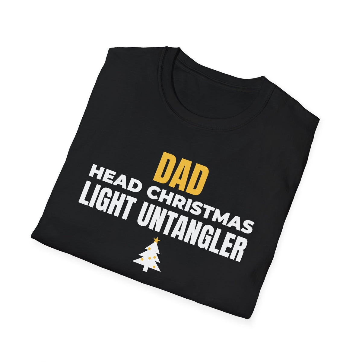 Dad Head Christmas Light Untangler Funny Christmas T-Shirt Gift For Dad Tee – Gifted Porch