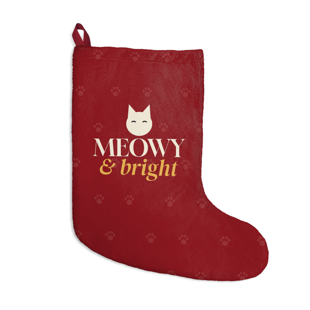 Meowy and Bright Christmas Stocking