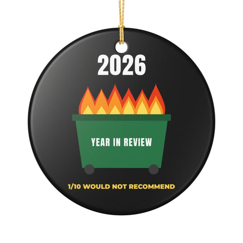 1/10 Would Not Recommend 2026 Funny Christmas Ornament – Gifted Porch, view 2