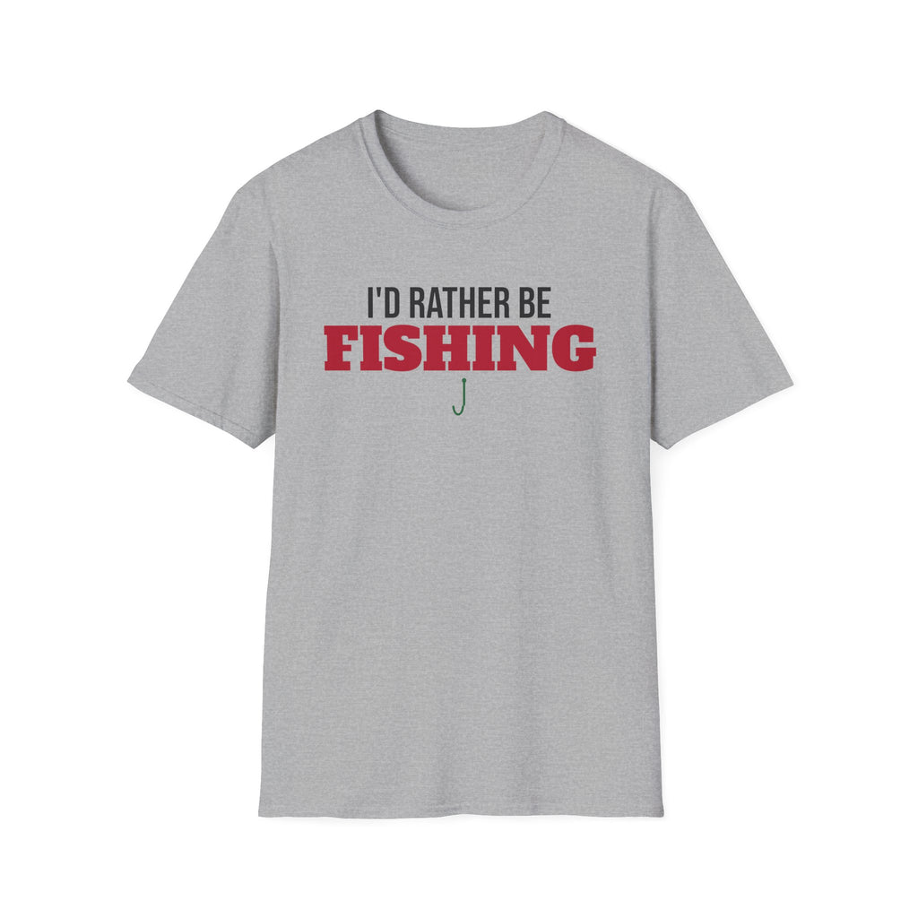 I'd Rather Be Fishing T-Shirt Fisherman Lake Life Gift Tee – Gifted Porch