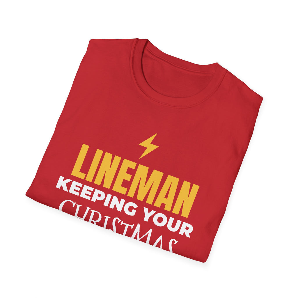 Lineman Keeping Your Christmas Lights On T-Shirt Power Lineman Holiday Gift – Gifted Porch
