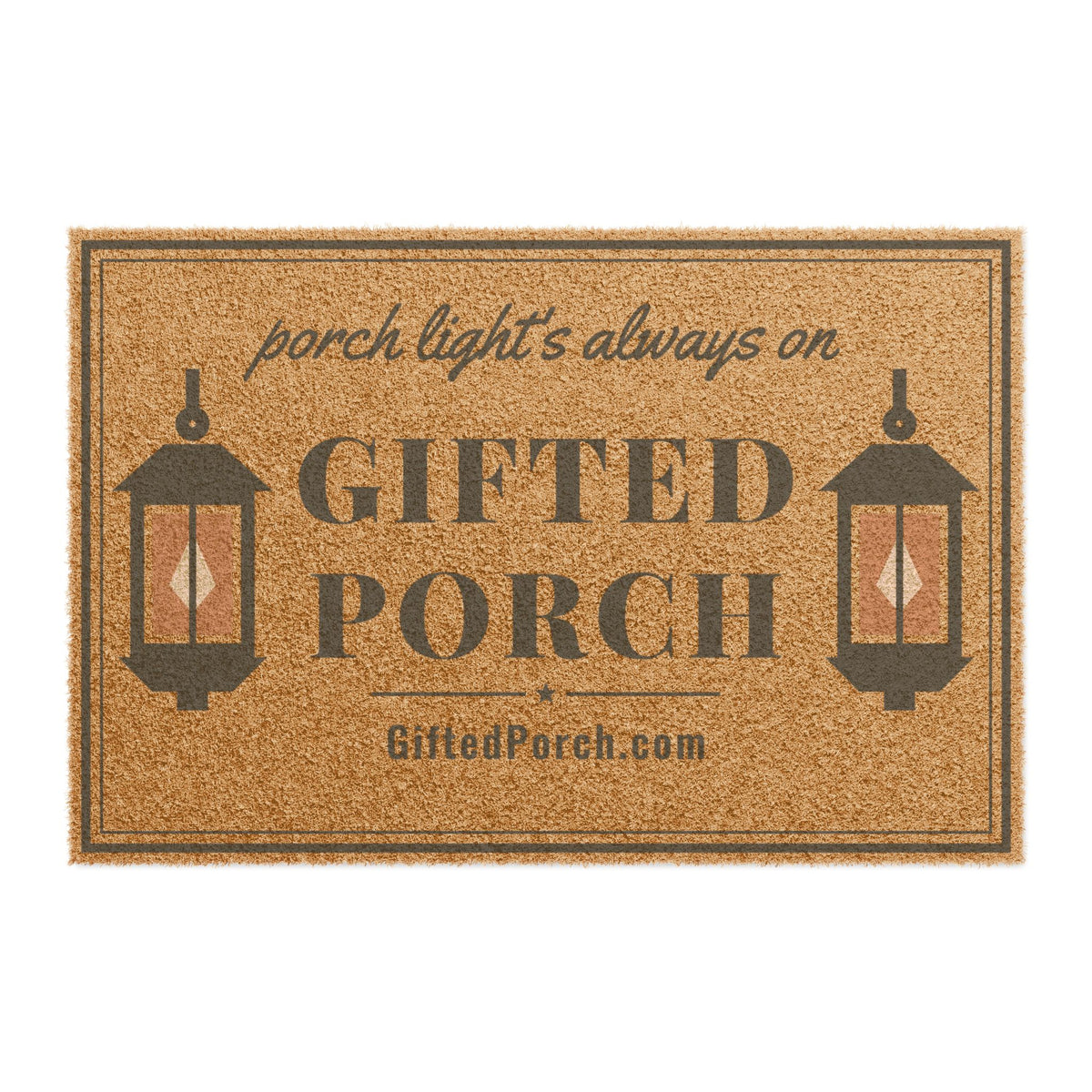 Gifted Porch Lantern Doormat