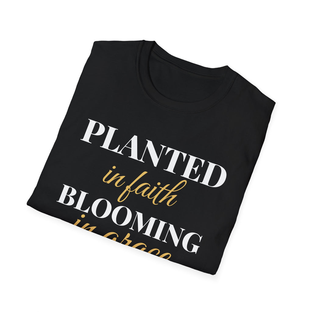 Planted In Faith Blooming In Grace Christian T-Shirt – Gifted Porch, view 8