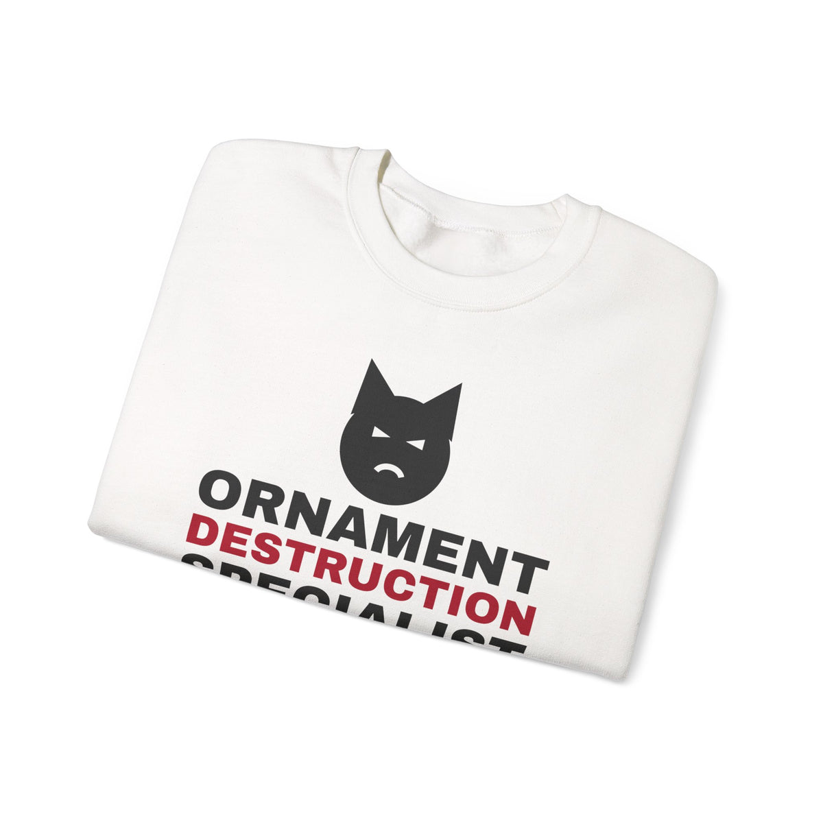 Ornament Destruction Specialist Sweatshirt – gift for Cat Moms, photo 6