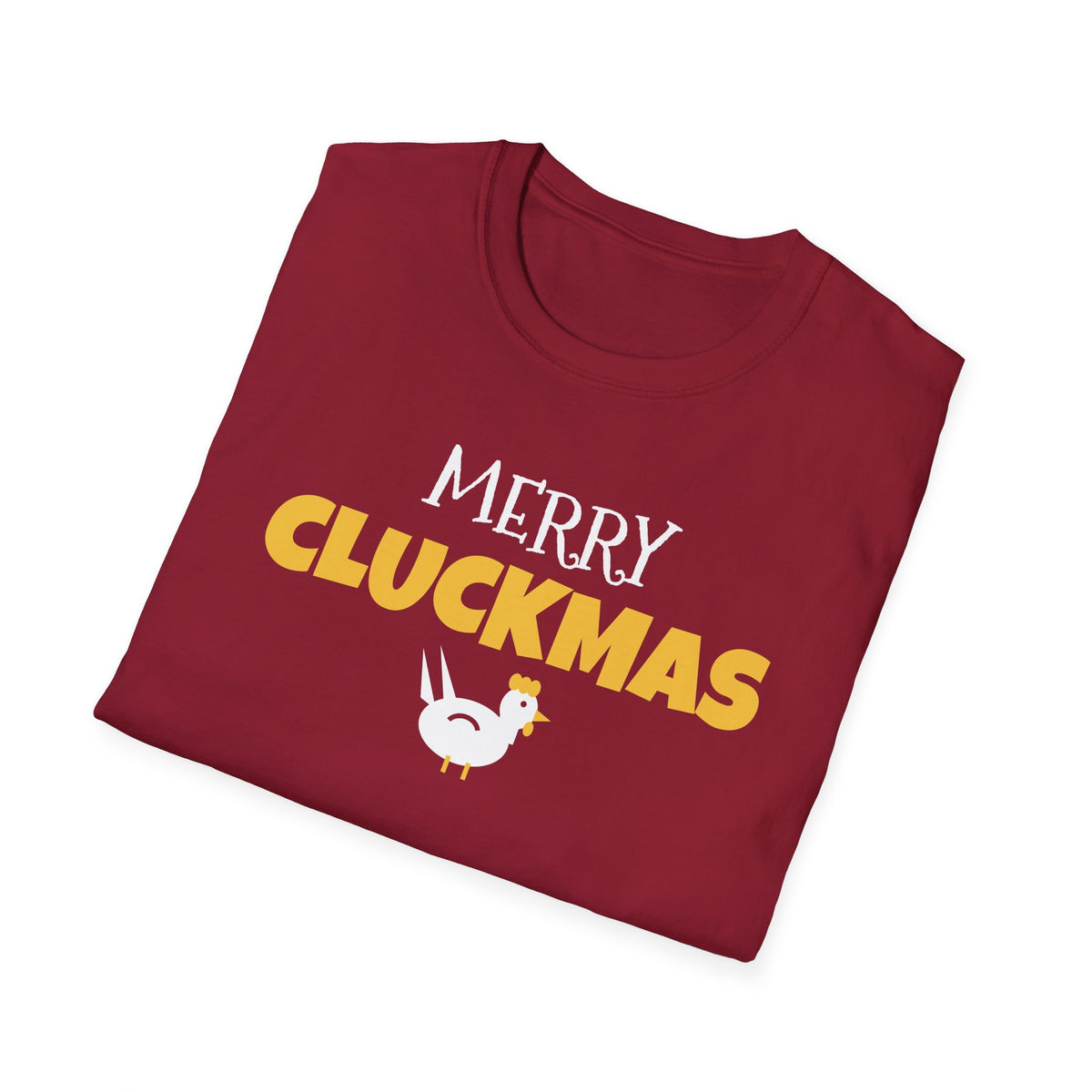 Merry Cluckmas Funny Chicken Christmas T-Shirt Chicken Lady Farm Holiday Tee – Gifted Porch