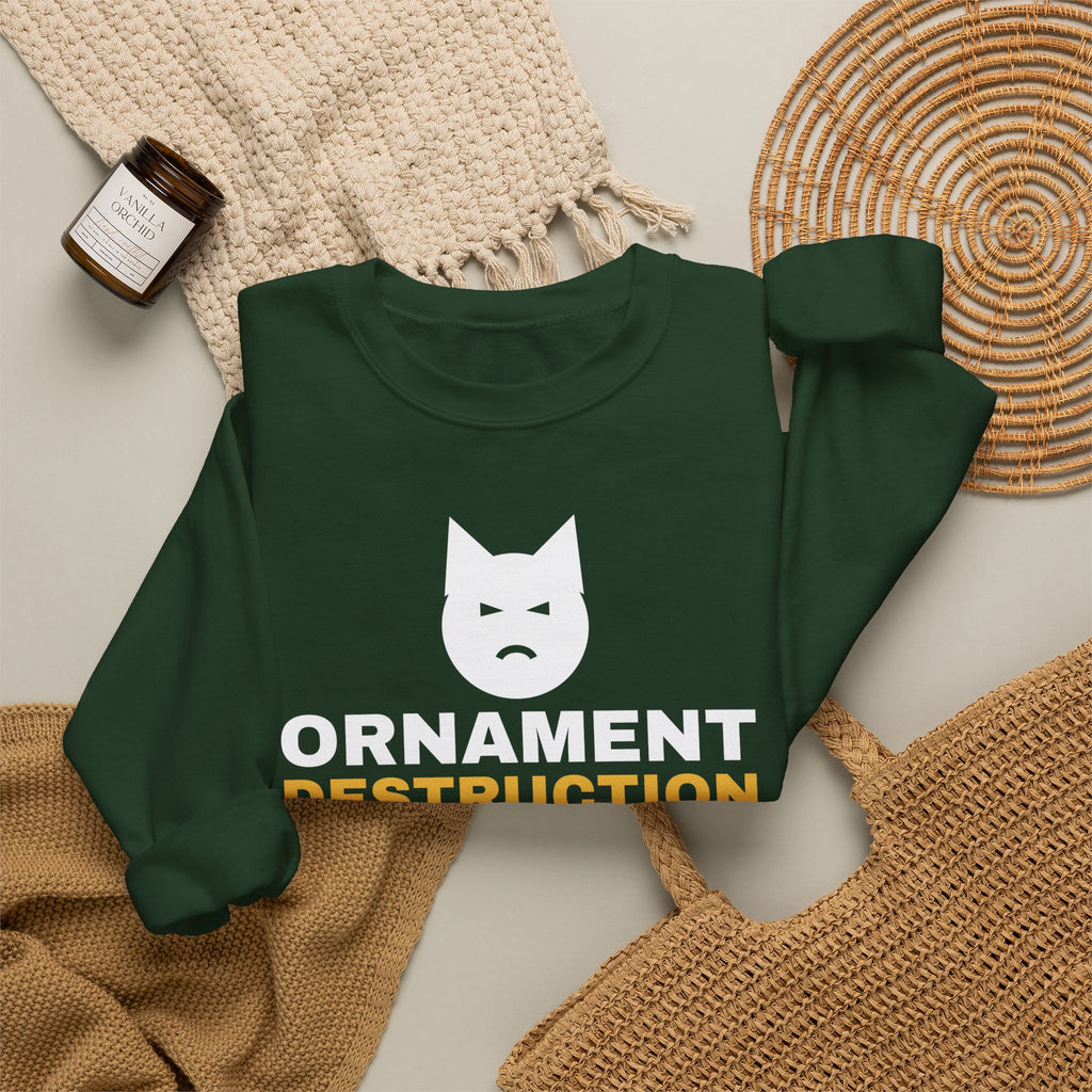 Ornament Destruction Specialist Sweatshirt – gift for Cat Moms, photo 13