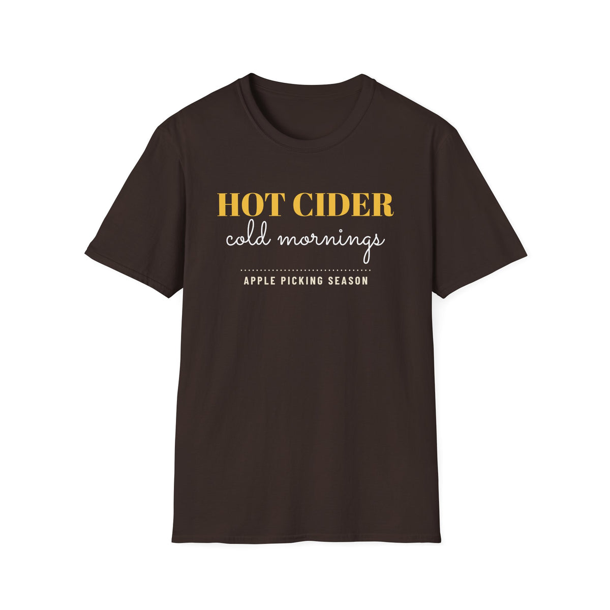 Hot Cider Cold Mornings Fall T-Shirt – Gifted Porch, view 6