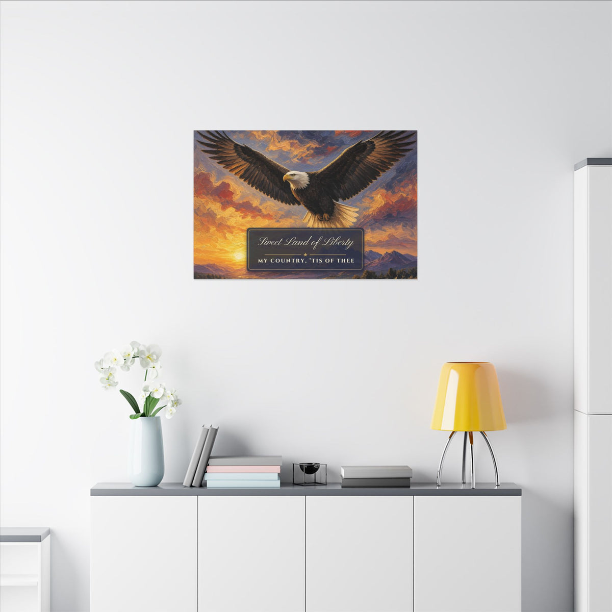 Sweet Land of Liberty Eagle Canvas – patriotic gift, photo 12