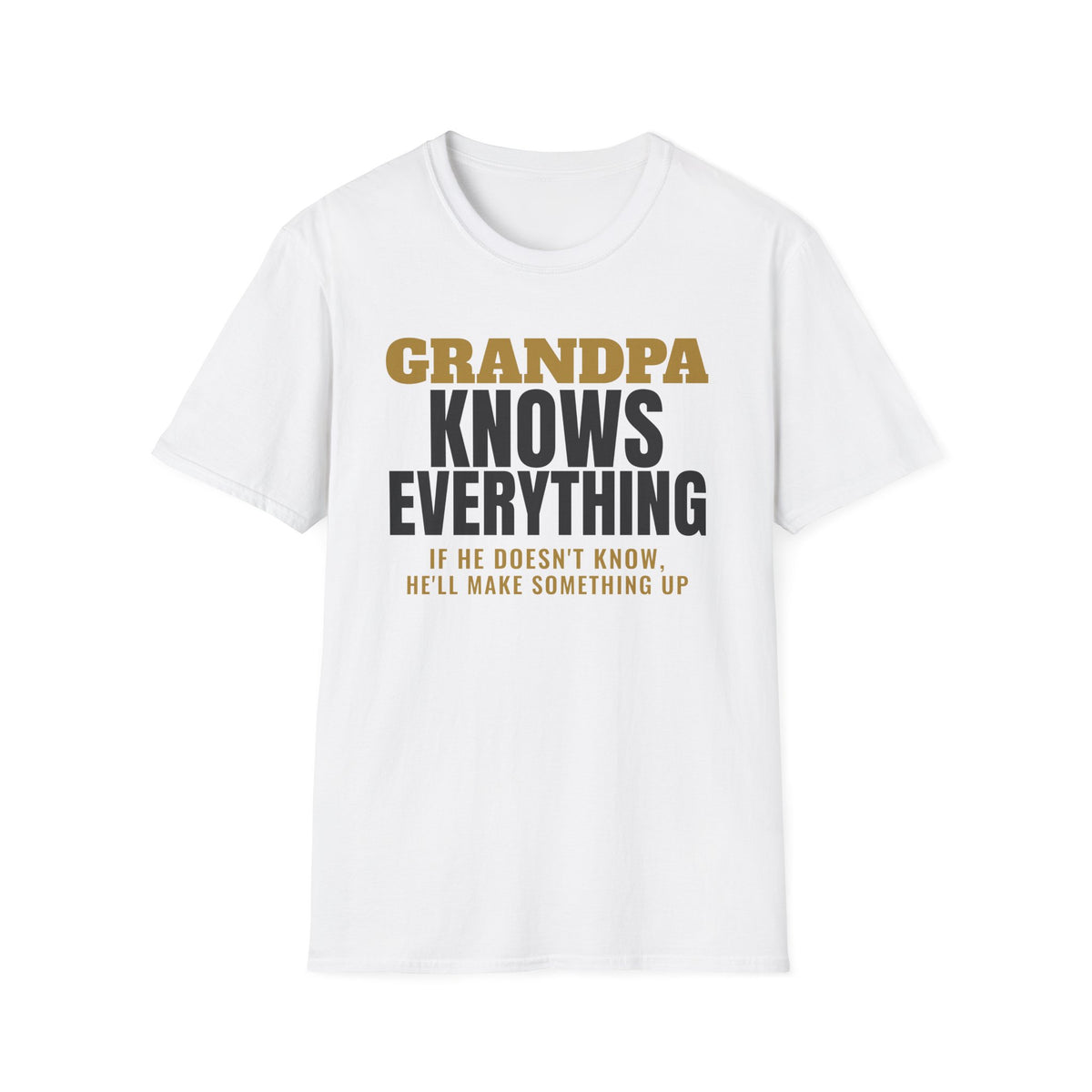 Grandpa Knows Everything Funny Grandpa T-Shirt Gift from Grandkids Fathers Day – Gifted Porch