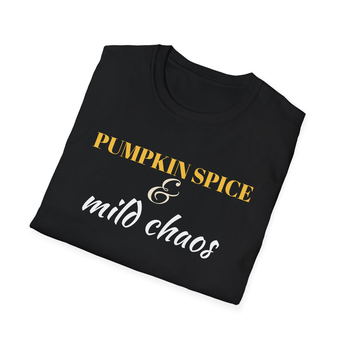 Pumpkin Spice And Mild Chaos Funny Fall Mom T-Shirt – Gifted Porch, view 12