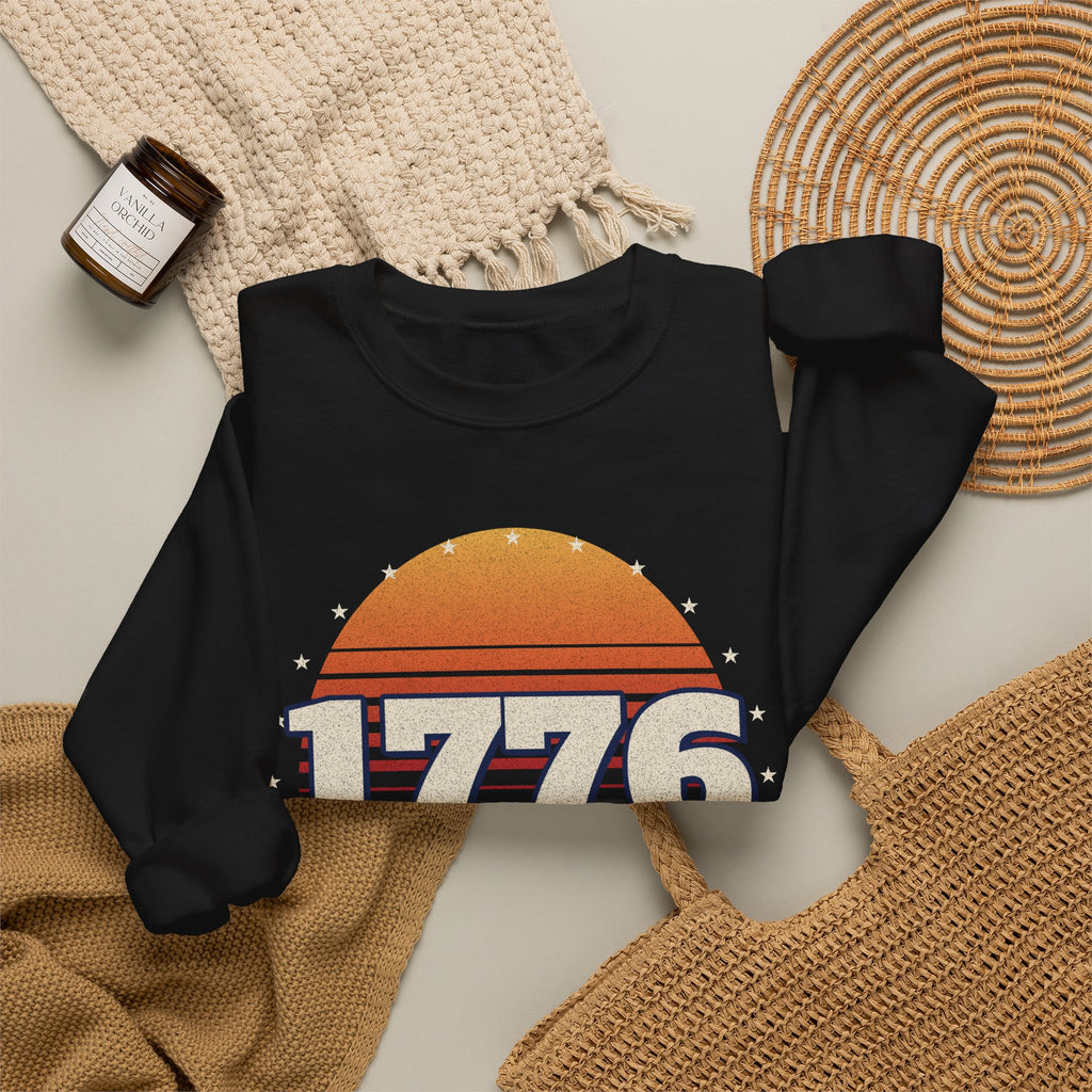 Retro 1776 Sunset Sweatshirt – patriotic gift, photo 6