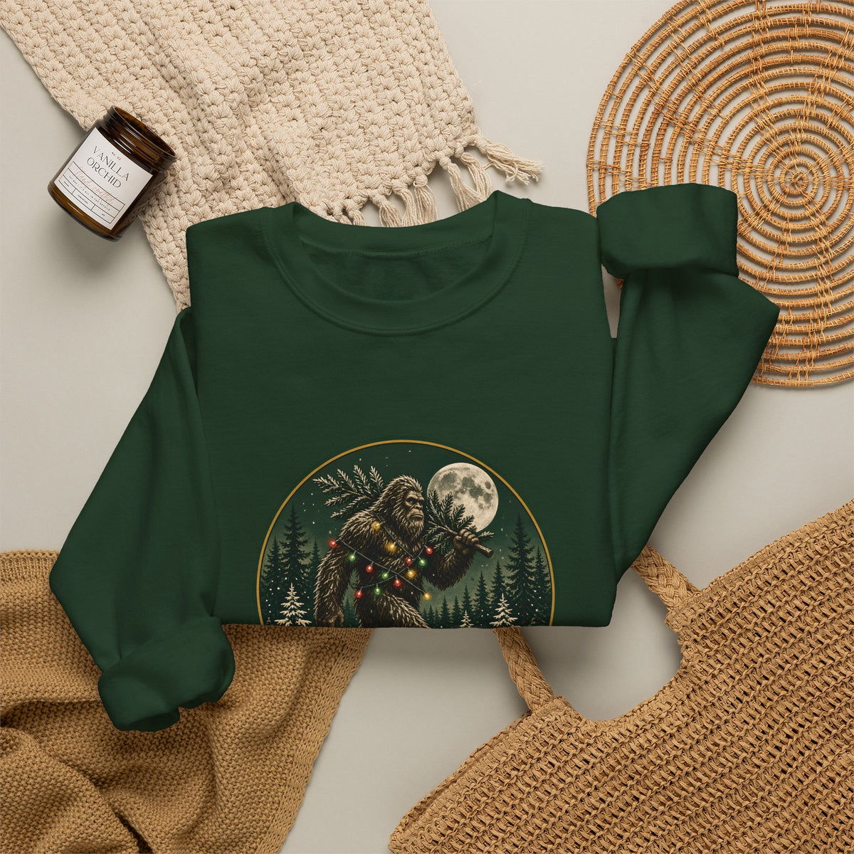 Deck The Woods Sasquatch Sweatshirt