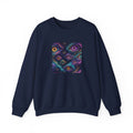 Cosmic Eyes Abstract Art Sweatshirt – unique art gift, photo 4