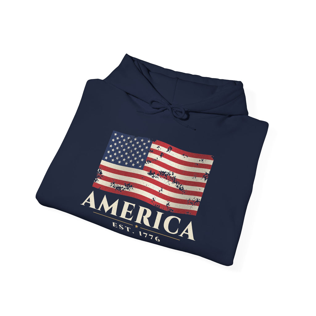 Vintage American Flag Hoodie – patriotic gift, photo 12