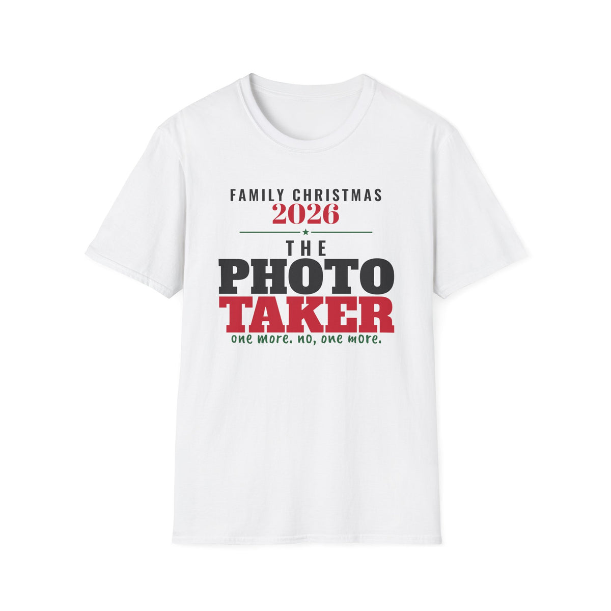 The Photo Taker Family Christmas 2026 Matching T-Shirt – Gifted Porch, view 1