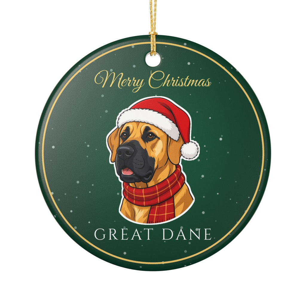 Great Dane Dog Christmas Ornament