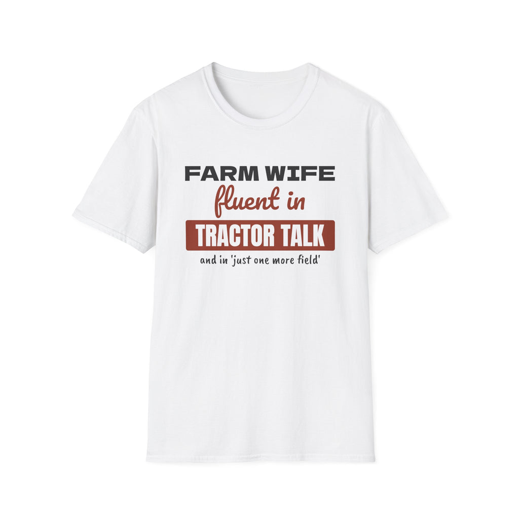 Farm Wife Fluent In Tractor Talk Funny Farm T-Shirt – Gifted Porch, view 1