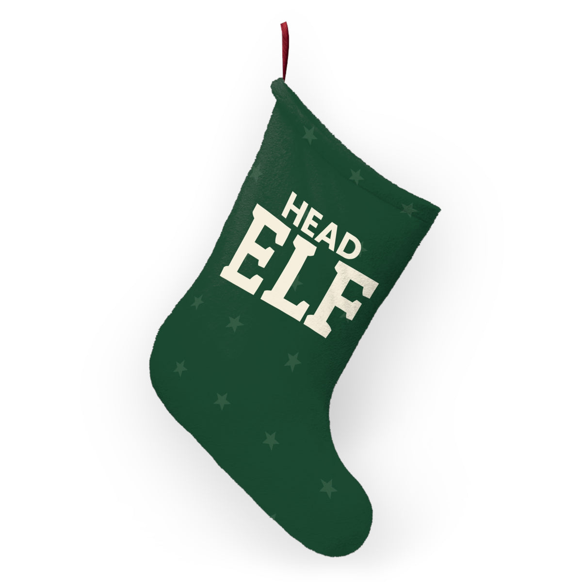 Head Elf Christmas Stocking