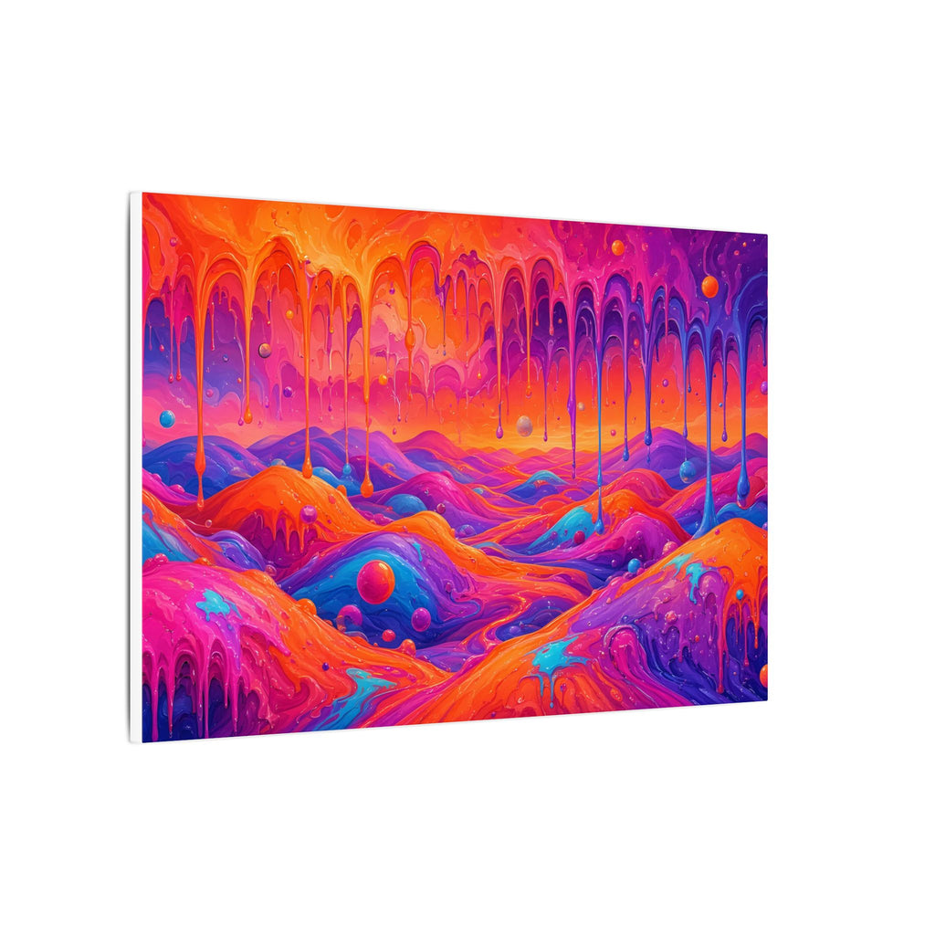 Melting Sunset Abstract Canvas Wall Art – unique art gift, photo 7