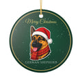 German Shepherd Dog Christmas Ornament