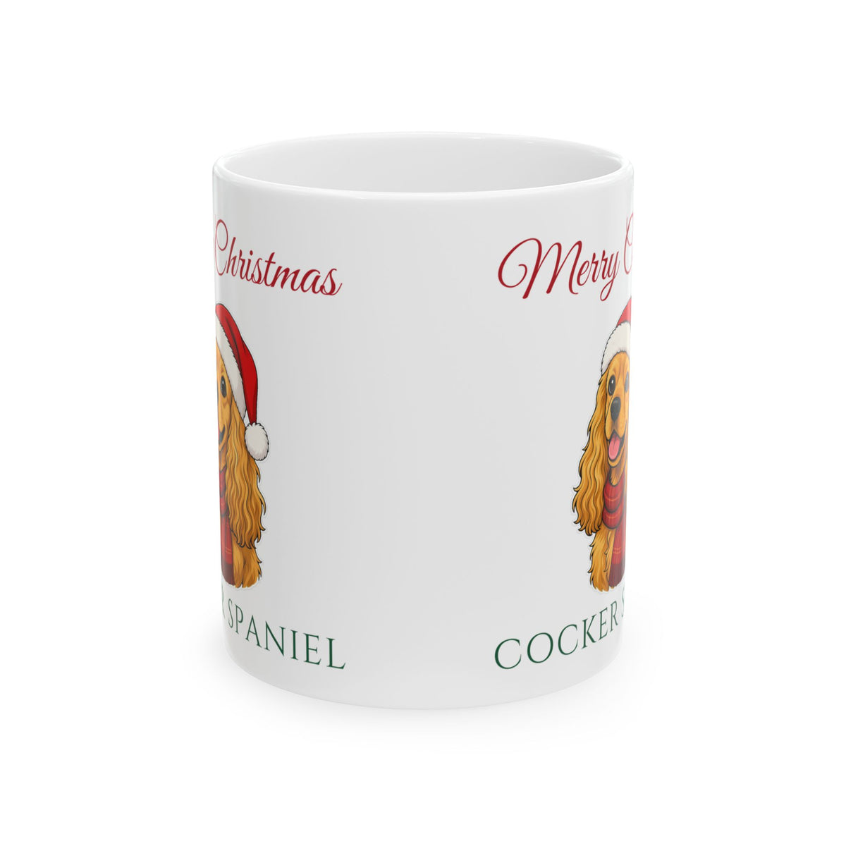 Cocker Spaniel Dog Christmas Mug