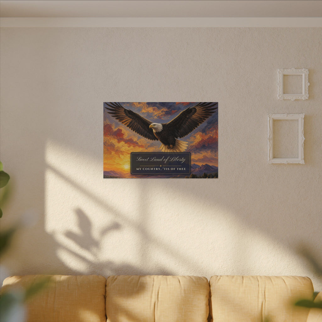 Sweet Land of Liberty Eagle Canvas – patriotic gift, photo 11