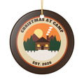Christmas At Camp 2026 Ornament Hunting Cabin Vintage Patch – Gifted Porch, view 2
