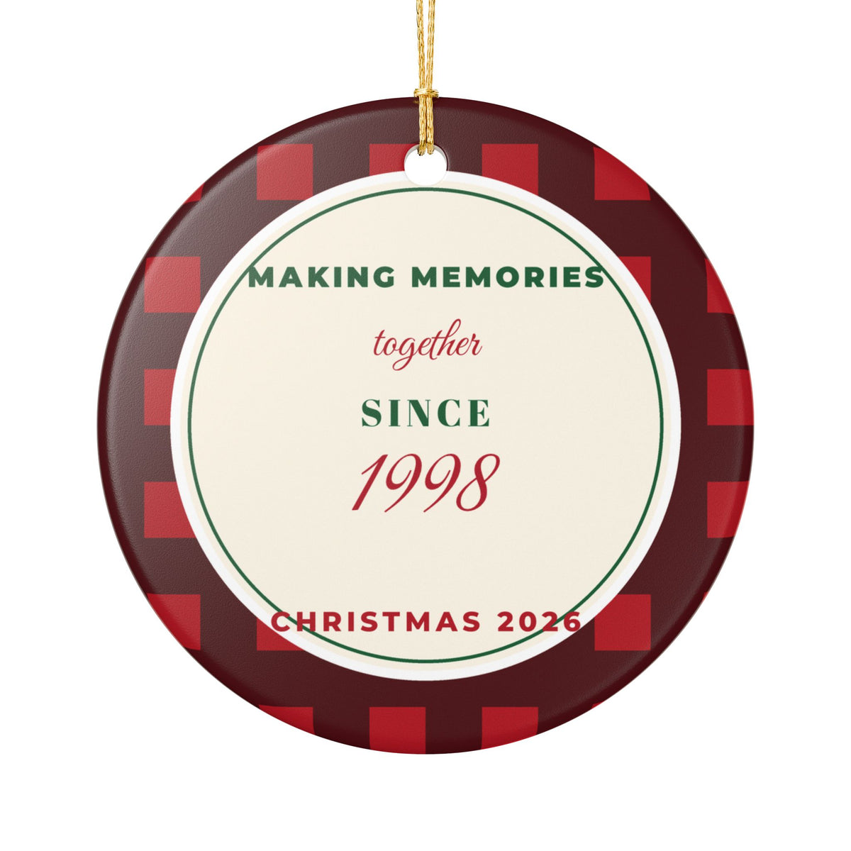 Our Christmas Tradition Since Personalized Ornament 2026 – Gifted Porch, view 1
