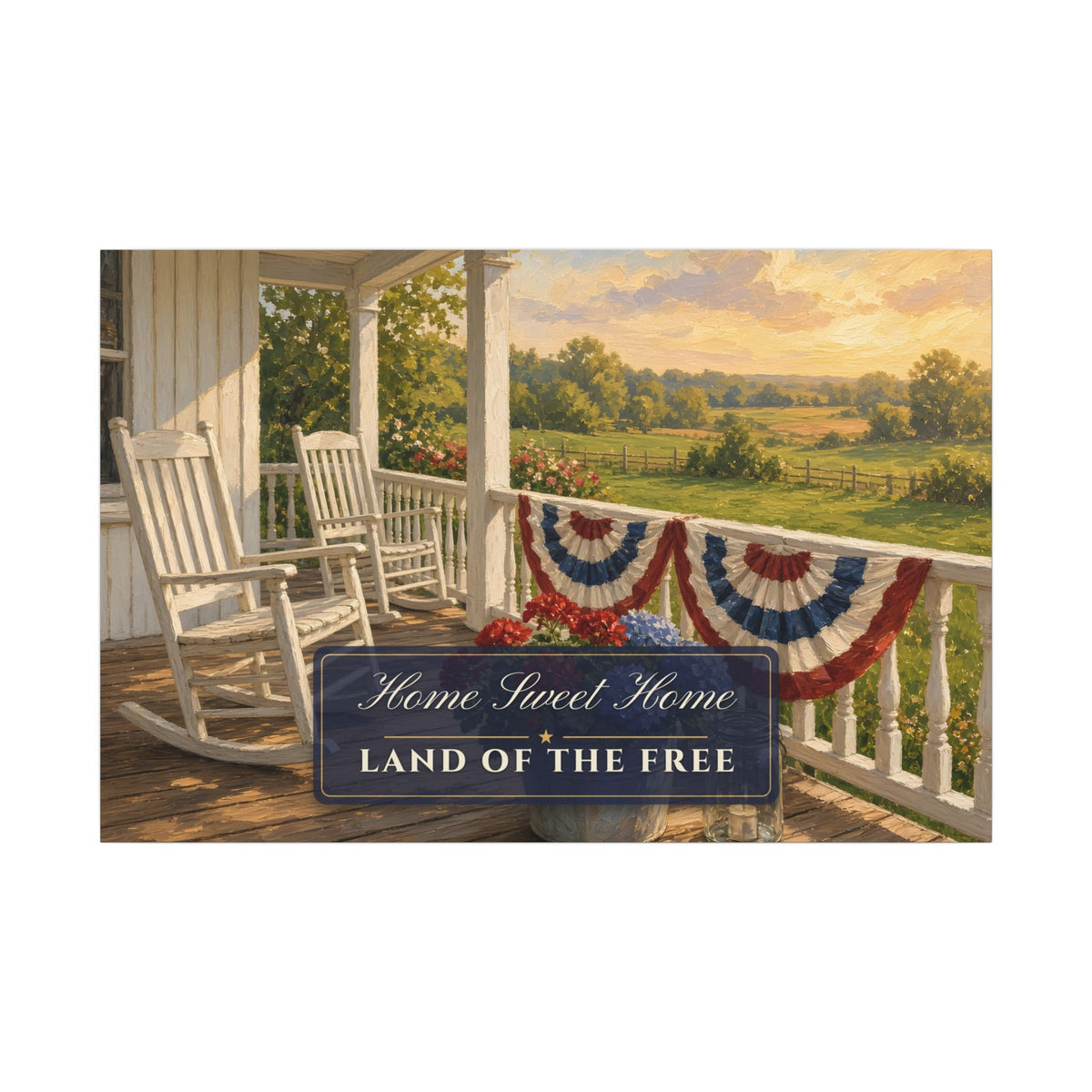 Americana Porch Canvas