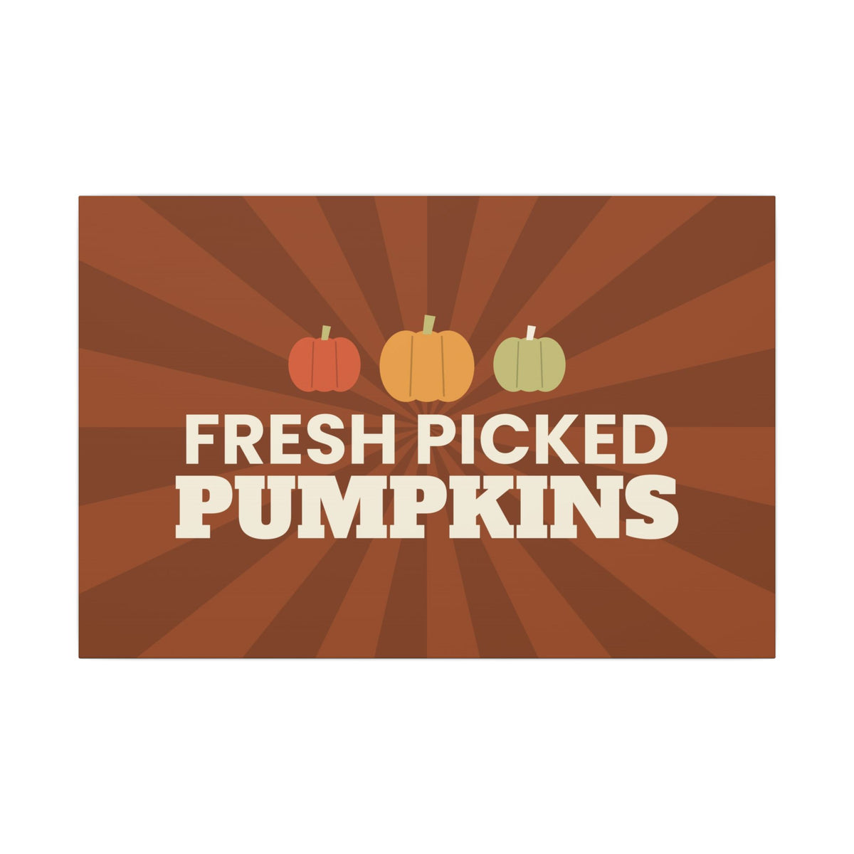Fresh Picked Pumpkins Canvas